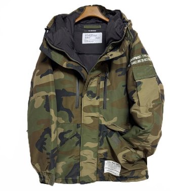 AVIREX アビレックス カスタム　ダウンジャケット　ミリタリジャケット　783-5253003 TYPE Down Jacket ECWCS　ブルゾン　暖　冬物　パーカー　羽毛　コートの画像