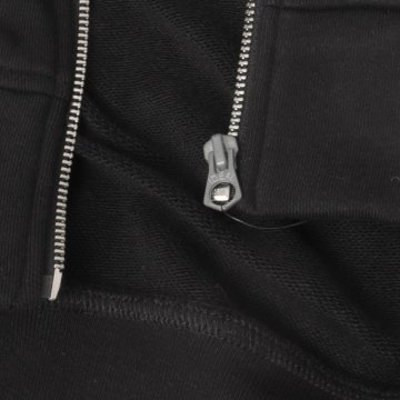 VANSON バンソン 裏起毛 ジップパーカー フーディー コットン100％ 刺繍 バイカー アメカジ ストリートブラックの画像