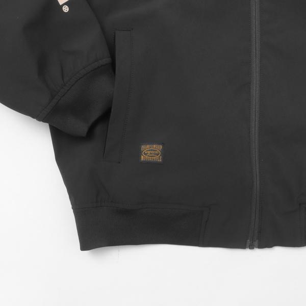 VANSON バンソン ボンディング　ジップパーカー ジャケット　ブルゾン 刺繍 バイカー アメカジ ストリート 防風、撥水、保温　3機能の画像