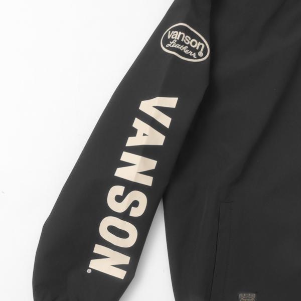 VANSON バンソン ボンディング　ジップパーカー ジャケット　ブルゾン 刺繍 バイカー アメカジ ストリート 防風、撥水、保温　3機能の画像
