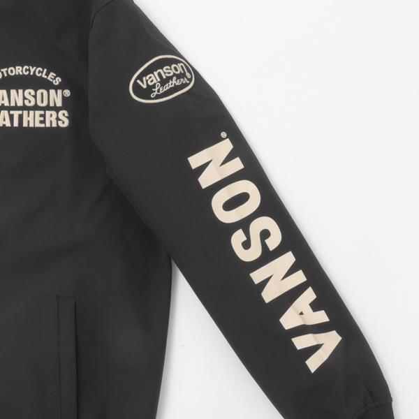VANSON バンソン ボンディング　ジップパーカー ジャケット　ブルゾン 刺繍 バイカー アメカジ ストリート 防風、撥水、保温　3機能の画像