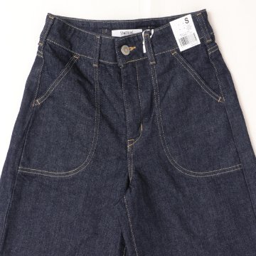 Something サムシング SEA580 LISA レースアップ ワイド デニム パンツ レディースの画像