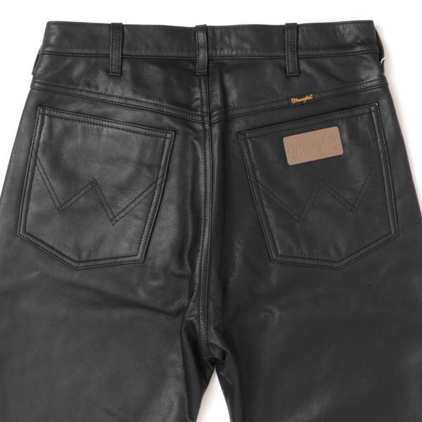 Wrangler ラングラー 77MWZ Boot Cut レザーブーツカット WM0077 LEATHER　BOOT CUT やぎ革 ゴートレザー ツイスト ロック の画像