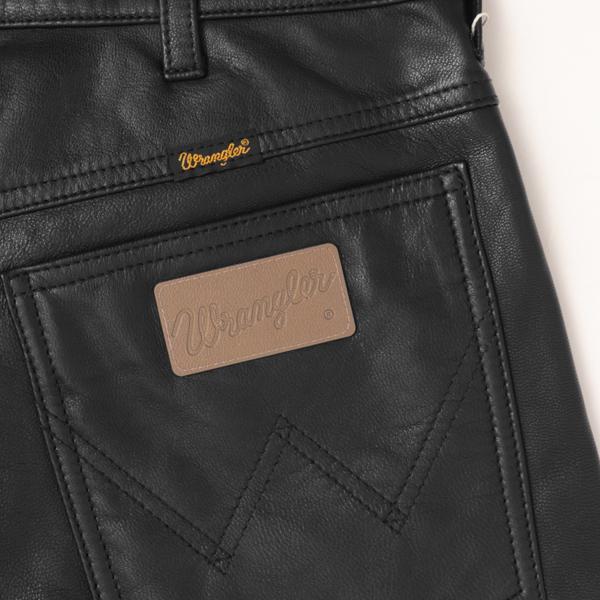 Wrangler ラングラー 77MWZ Boot Cut レザーブーツカット WM0077 LEATHER　BOOT CUT やぎ革 ゴートレザー ツイスト ロック の画像