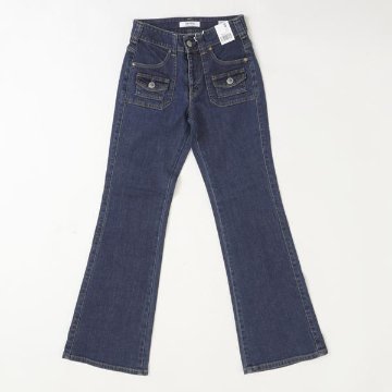 Something サムシング SKY318 LISA BUSH FLARE フレアー パンツ レディース ジーンズ ブッシュパンツの画像