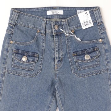 Something サムシング SKY318 LISA BUSH FLARE フレアー パンツ レディース ジーンズ ブッシュパンツの画像