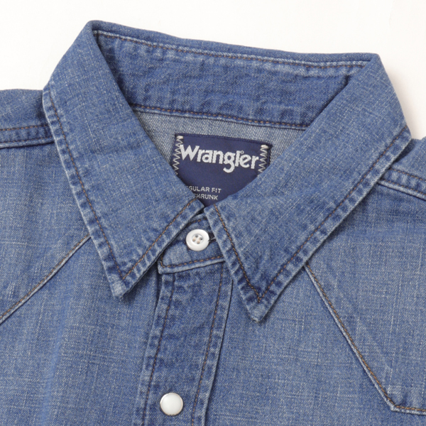 Wrangler ラングラー WM1027 デニムウエスタンシャツ 127WM ユーズド ユニセックス トップス の画像