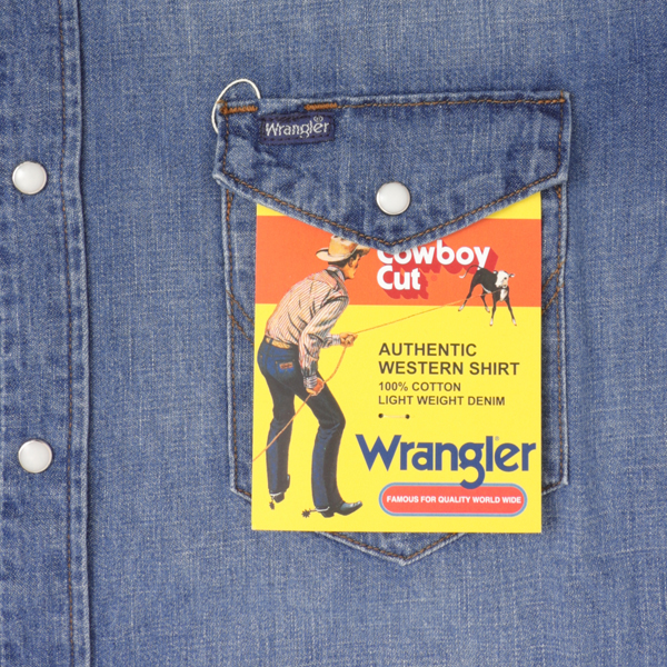 Wrangler ラングラー WM1027 デニムウエスタンシャツ 127WM ユーズド ユニセックス トップス の画像