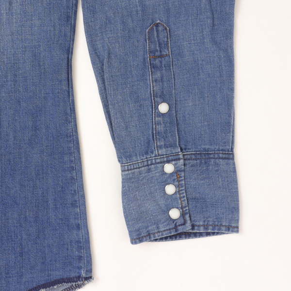 Wrangler ラングラー WM1027 デニムウエスタンシャツ 127WM ユーズド ユニセックス トップス の画像