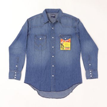 Wrangler ラングラー WM1027 デニムウエスタンシャツ 127WM ユーズド ユニセックス トップス の画像