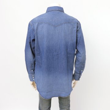 Wrangler ラングラー WM1027 デニムウエスタンシャツ 127WM ユーズド ユニセックス トップス の画像
