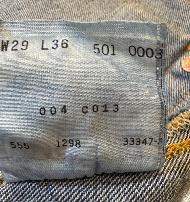 リーバイス ヴィンテージ　1955年モデル  LEVI'S  USED 米国製  DEAD STOCK 555刻印＝バレンシア工場生産  超貴重品のレア  Made In USAの画像