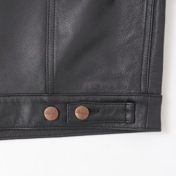 ラングラー Ｗrangler WM4024 ジップフル オープン ヤギ革　ゴートレザージャケット 775）ブラック の画像