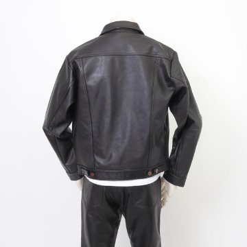 ラングラー Ｗrangler WM4024 ジップフル オープン ヤギ革　ゴートレザージャケット 775）ブラック の画像
