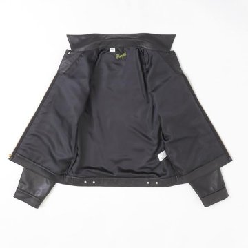 ラングラー Ｗrangler WM4024 ジップフル オープン ヤギ革　ゴートレザージャケット 775）ブラック の画像
