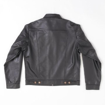 ラングラー Ｗrangler WM4024 ジップフル オープン ヤギ革　ゴートレザージャケット 775）ブラック の画像