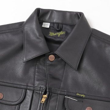 ラングラー Ｗrangler WM4024 ジップフル オープン ヤギ革　ゴートレザージャケット 775）ブラック の画像