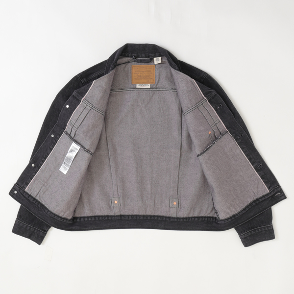 Levi's リーバイス 007X8-0000 TYPE 1 TRACKER JACKET SELVEGE  タイプ1 セルビッチ ジャケット アウター Gジャン ブラック 綿100％の画像