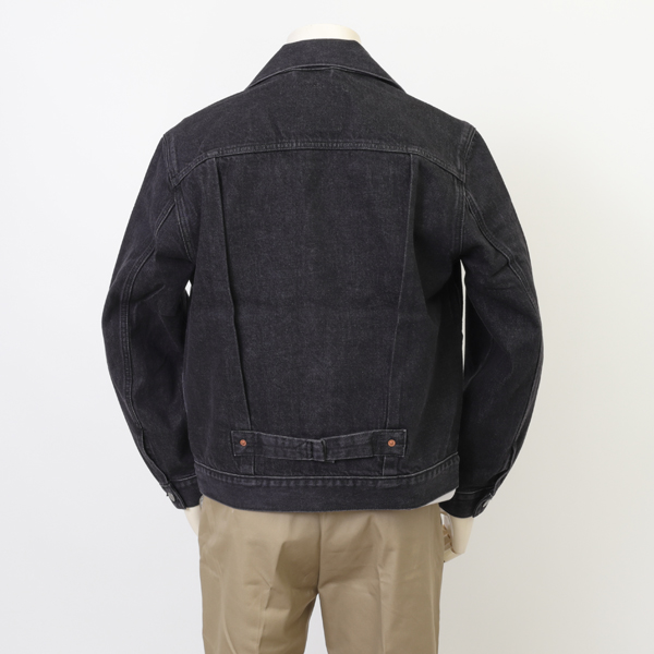 Levi's リーバイス 007X8-0000 TYPE 1 TRACKER JACKET SELVEGE  タイプ1 セルビッチ ジャケット アウター Gジャン ブラック 綿100％の画像
