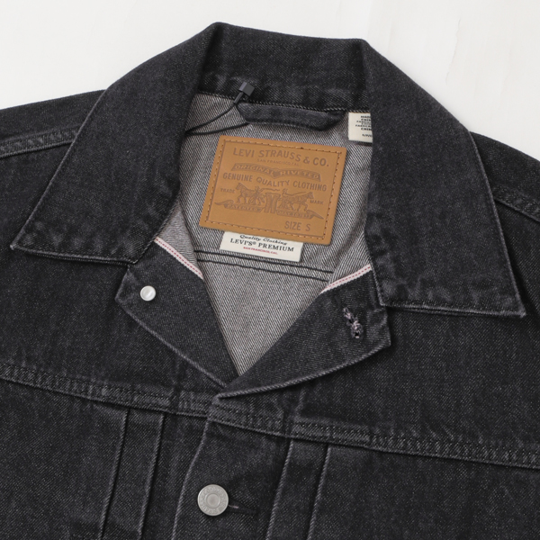 Levi's リーバイス 007X8-0000 TYPE 1 TRACKER JACKET SELVEGE  タイプ1 セルビッチ ジャケット アウター Gジャン ブラック 綿100％の画像