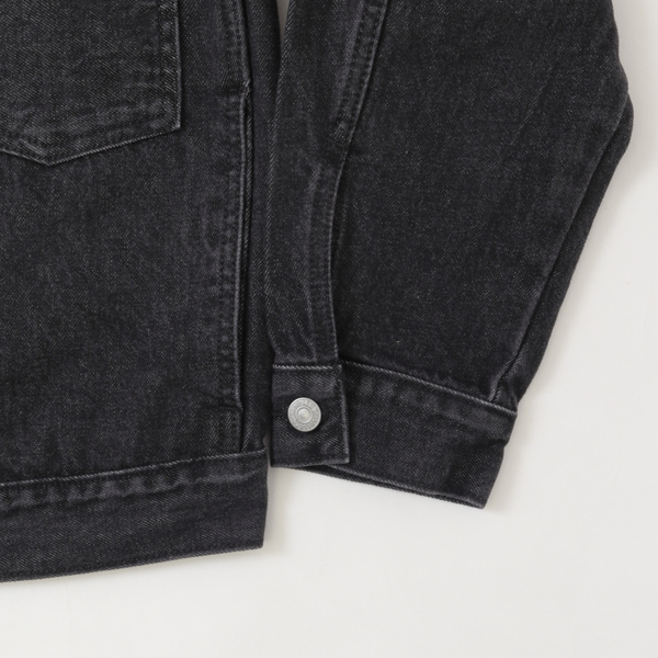 Levi's リーバイス 007X8-0000 TYPE 1 TRACKER JACKET SELVEGE  タイプ1 セルビッチ ジャケット アウター Gジャン ブラック 綿100％の画像