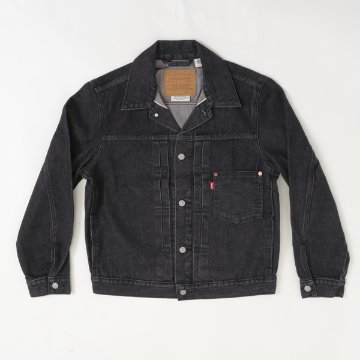 Levi's リーバイス 007X8-0000 TYPE 1 TRACKER JACKET SELVEGE  タイプ1 セルビッチ ジャケット アウター Gジャン ブラック 綿100％の画像