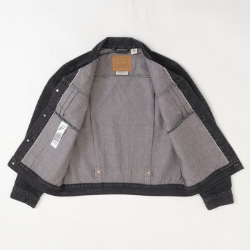 Levi's リーバイス 007X8-0000 TYPE 1 TRACKER JACKET SELVEGE  タイプ1 セルビッチ ジャケット アウター Gジャン ブラック 綿100％の画像