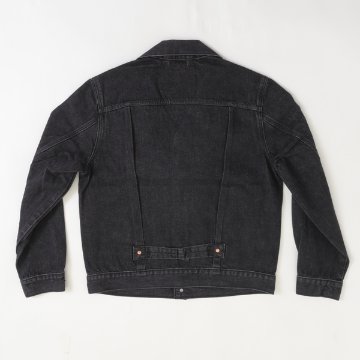 Levi's リーバイス 007X8-0000 TYPE 1 TRACKER JACKET SELVEGE  タイプ1 セルビッチ ジャケット アウター Gジャン ブラック 綿100％の画像