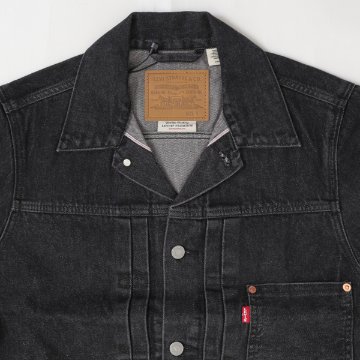 Levi's リーバイス 007X8-0000 TYPE 1 TRACKER JACKET SELVEGE  タイプ1 セルビッチ ジャケット アウター Gジャン ブラック 綿100％の画像