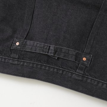Levi's リーバイス 007X8-0000 TYPE 1 TRACKER JACKET SELVEGE  タイプ1 セルビッチ ジャケット アウター Gジャン ブラック 綿100％の画像