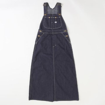 Miss Lee ミスリー　Leeレディース LL6296 OVERALL SKERT オーバーオールスカート ジャンバースカート 100）インディゴブルージェルトデニムの画像