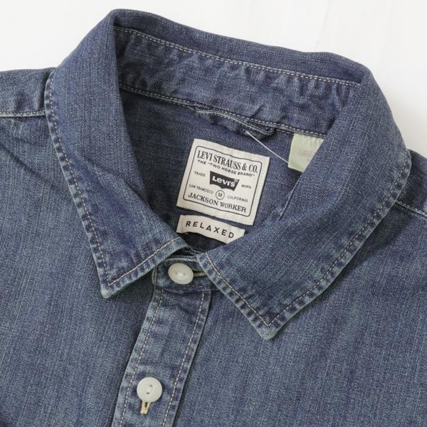 LEVI'S リーバイス　JACKSON ワーカーシャツ 19573-02 デニムシャツ オーバーシャツ リラックスシルエット ユーティリティポケット の画像
