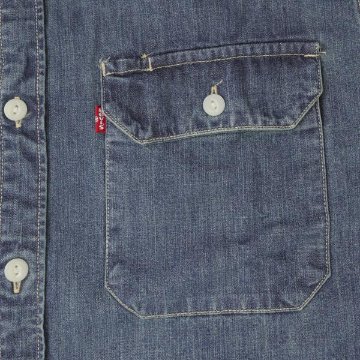 LEVI'S リーバイス　JACKSON ワーカーシャツ 19573-02 デニムシャツ オーバーシャツ リラックスシルエット ユーティリティポケット の画像
