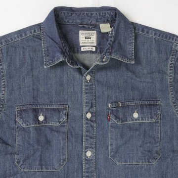 LEVI'S リーバイス　JACKSON ワーカーシャツ 19573-02 デニムシャツ オーバーシャツ リラックスシルエット ユーティリティポケット の画像