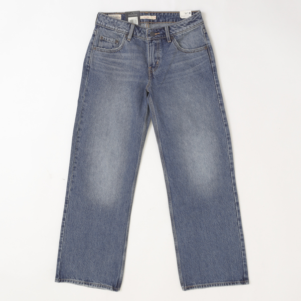 Lady Levi's  A5566-0028 LOW LOOSE ルーズ レディース ジーパン ジーンズ ライトインディゴ ローライズ ストレートシルエット の画像