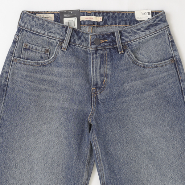 Lady Levi's  A5566-0028 LOW LOOSE ルーズ レディース ジーパン ジーンズ ライトインディゴ ローライズ ストレートシルエット の画像