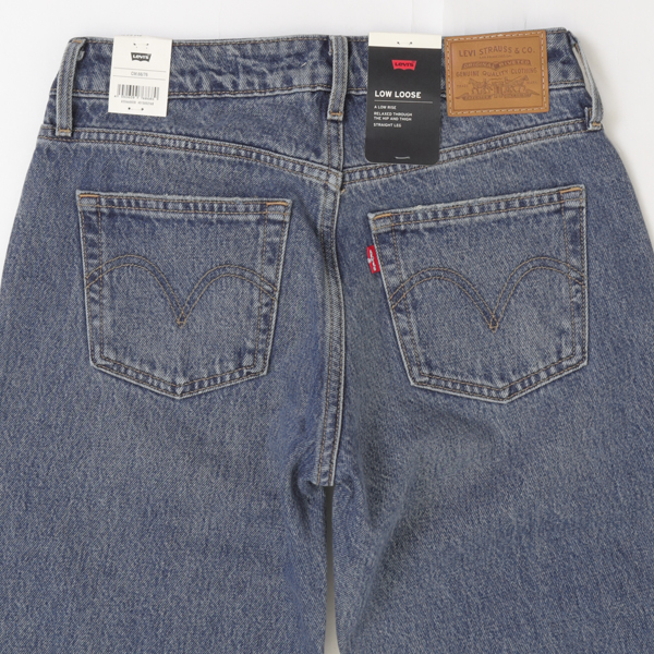 Lady Levi's  A5566-0028 LOW LOOSE ルーズ レディース ジーパン ジーンズ ライトインディゴ ローライズ ストレートシルエット の画像