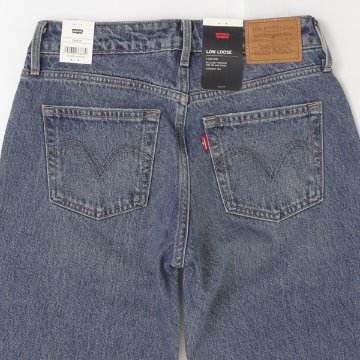 Lady Levi's  A5566-0028 LOW LOOSE ルーズ レディース ジーパン ジーンズ ライトインディゴ ローライズ ストレートシルエット の画像