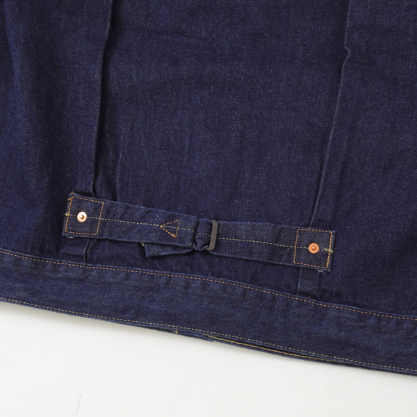 Levi's リーバイス TYPE I トラッカージャケット a3174-0030 セルビッチ デニムジャケット リラックスフィット ヴィンテージ風シルエット ダブルプリーツ  シンチバックの画像