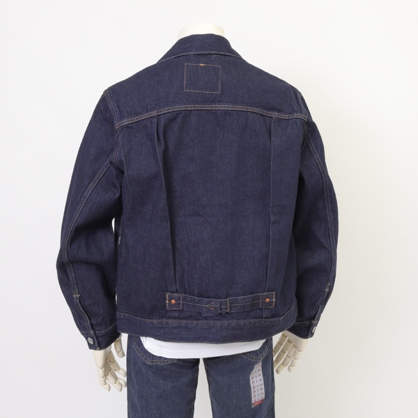 Levi's リーバイス TYPE I トラッカージャケット a3174-0030 セルビッチ デニムジャケット リラックスフィット ヴィンテージ風シルエット ダブルプリーツ  シンチバックの画像