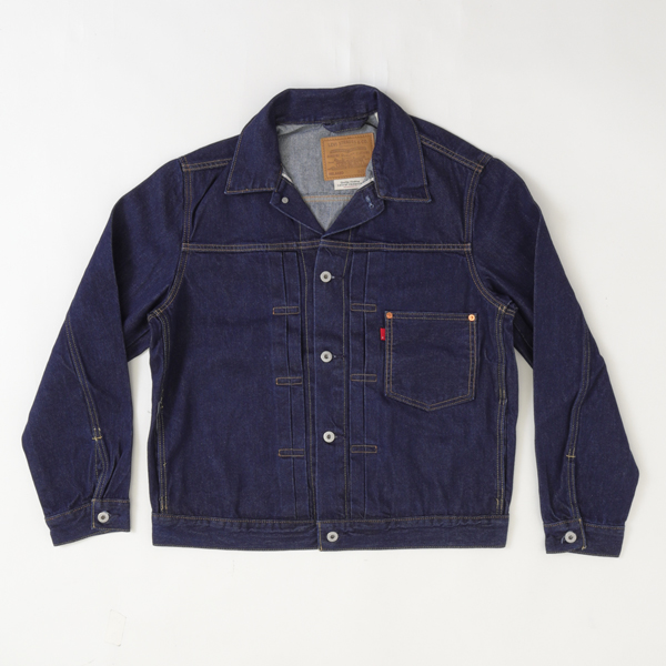 Levi's リーバイス TYPE I トラッカージャケット a3174-0030 セルビッチ デニムジャケット リラックスフィット ヴィンテージ風シルエット ダブルプリーツ  シンチバックの画像