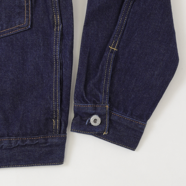 Levi's リーバイス TYPE I トラッカージャケット a3174-0030 セルビッチ デニムジャケット リラックスフィット ヴィンテージ風シルエット ダブルプリーツ  シンチバックの画像