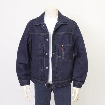 Levi's リーバイス TYPE I トラッカージャケット a3174-0030 セルビッチ デニムジャケット リラックスフィット ヴィンテージ風シルエット ダブルプリーツ  シンチバックの画像