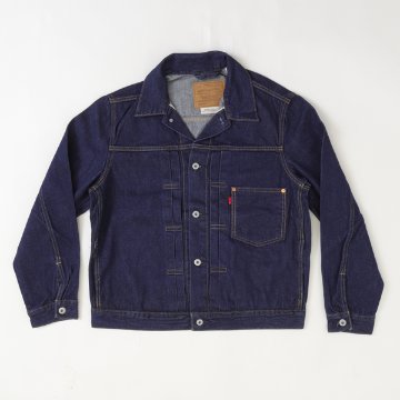 Levi's リーバイス TYPE I トラッカージャケット a3174-0030 セルビッチ デニムジャケット リラックスフィット ヴィンテージ風シルエット ダブルプリーツ  シンチバックの画像