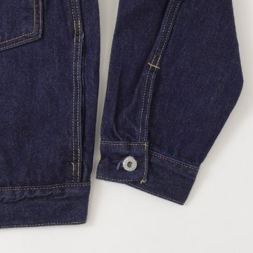 Levi's リーバイス TYPE I トラッカージャケット a3174-0030 セルビッチ デニムジャケット リラックスフィット ヴィンテージ風シルエット ダブルプリーツ  シンチバックの画像