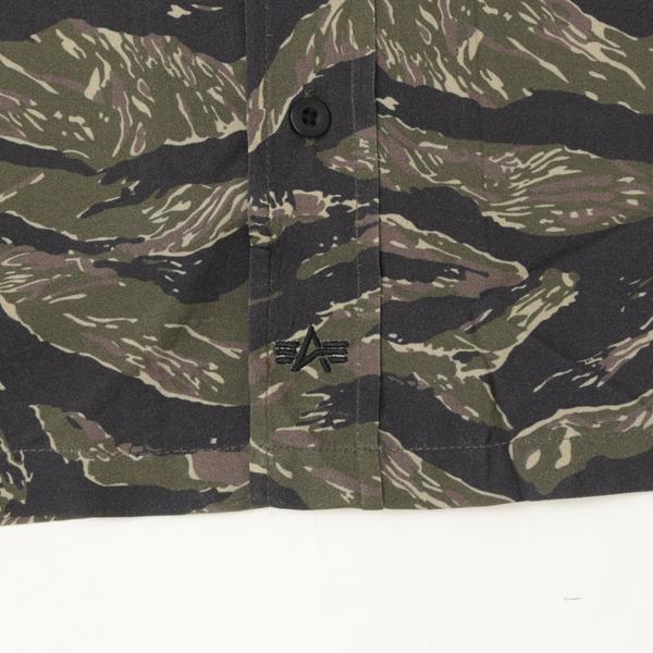 アルファインダストリーズ Alpha Industries SS TIGER CAMO RELAXED CAMP 797-6123001 384）TIGER CAMO レーヨン100％ タイガーカモの画像