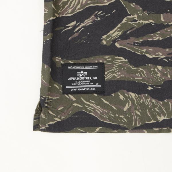 アルファインダストリーズ Alpha Industries SS TIGER CAMO RELAXED CAMP 797-6123001 384）TIGER CAMO レーヨン100％ タイガーカモの画像
