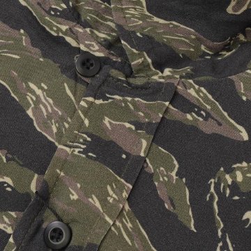 アルファインダストリーズ Alpha Industries SS TIGER CAMO RELAXED CAMP 797-6123001 384）TIGER CAMO レーヨン100％ タイガーカモの画像