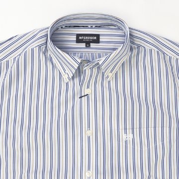 McGREGOR マクレガー EASY CARE　イージーケア ボタンダウンシャツ 111176101 シャツ メンズ 紳士 春服 ストライプ柄の画像