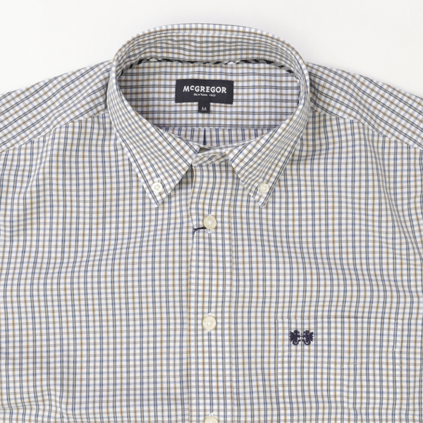 McGREGOR マクレガー EASY CARE　イージーケア ボタンダウンシャツ 111176101 シャツ メンズ 紳士 春服 ストライプ柄の画像
